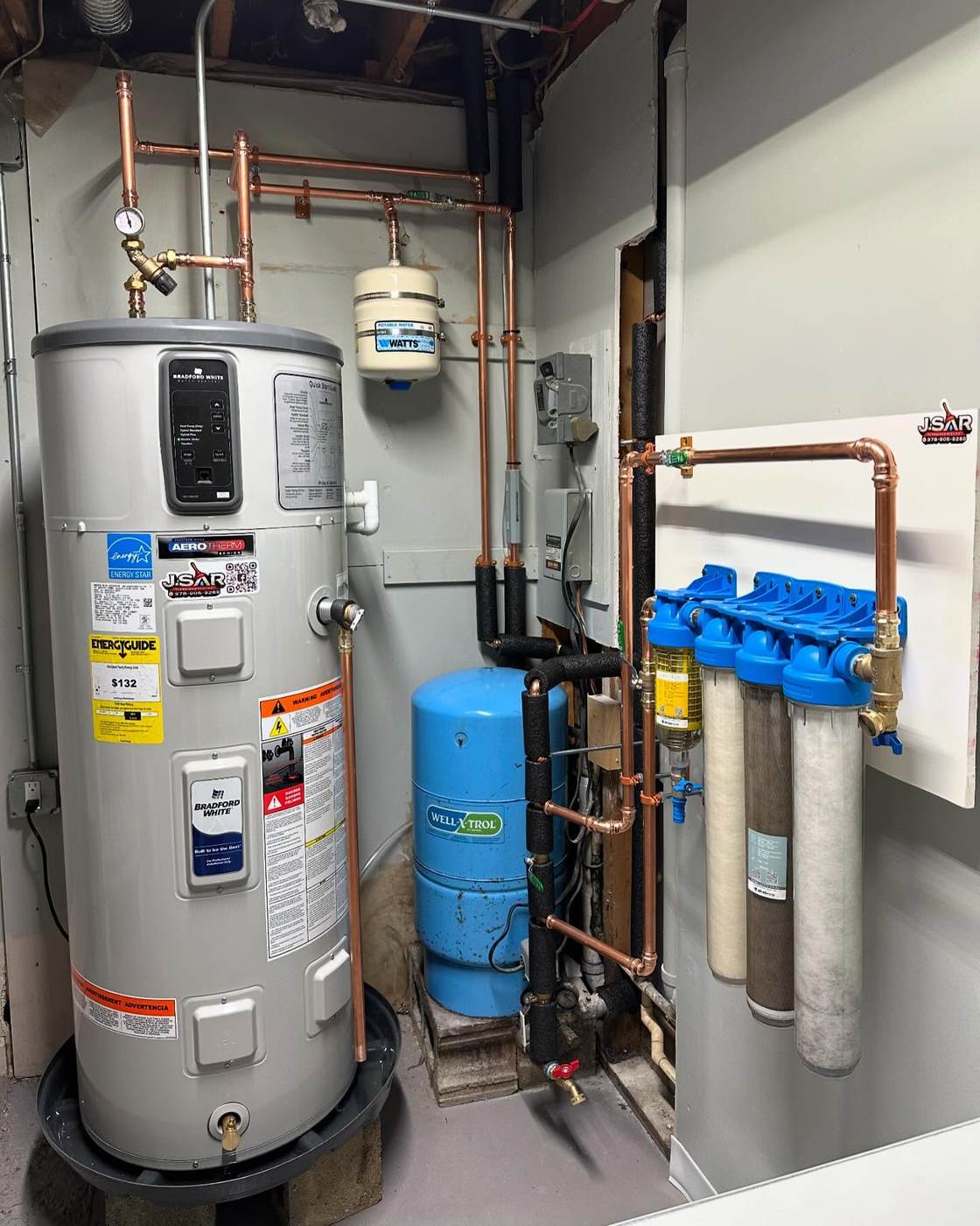 Heat pump water heater install