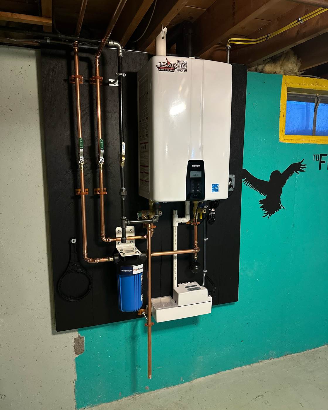 Tankless water heater install