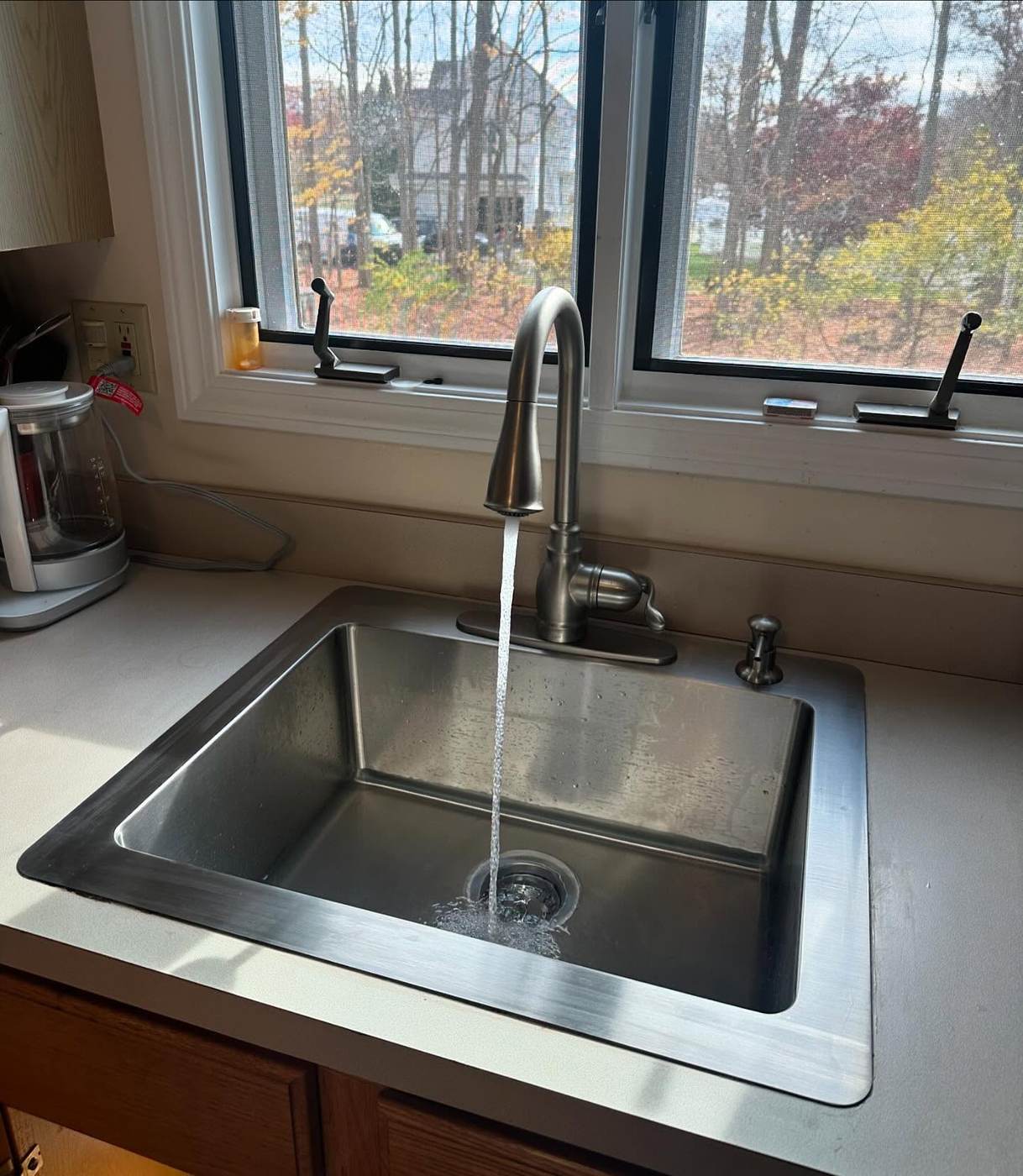 Stainless kitchen sink swap