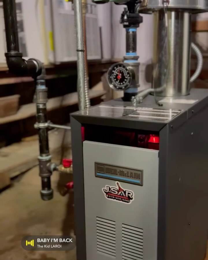 New boiler and hydronic piping